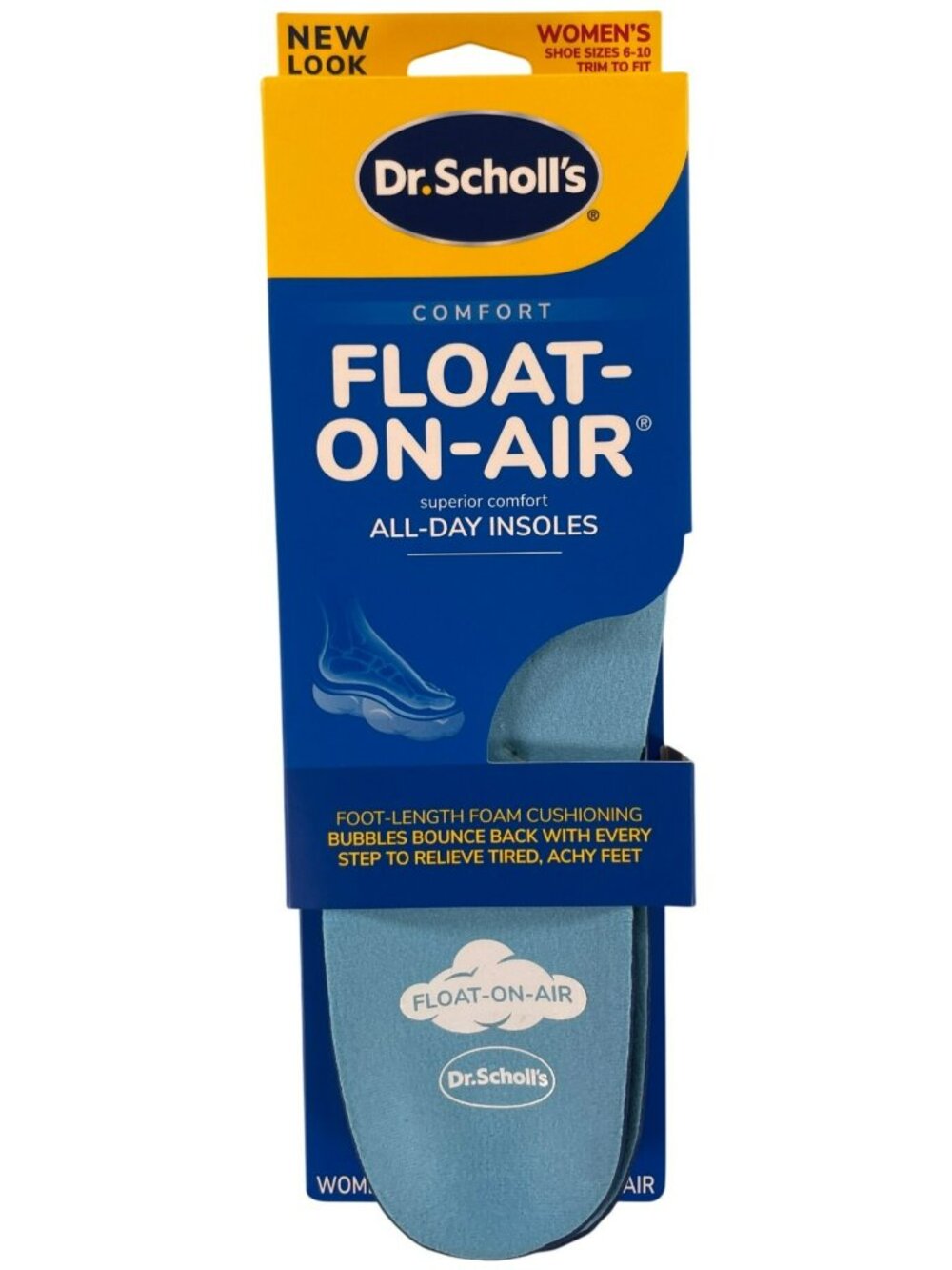 Dr. Scholls Float-On-Air Insoles With Odor Control For Shoe Sizes 6-10 NEW